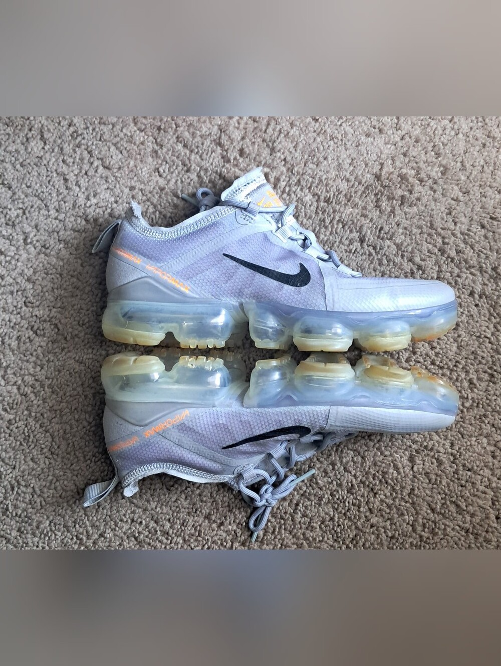 Nike Air Vapormax  2019 Wolf Grey Size 5Y Womens 6.5